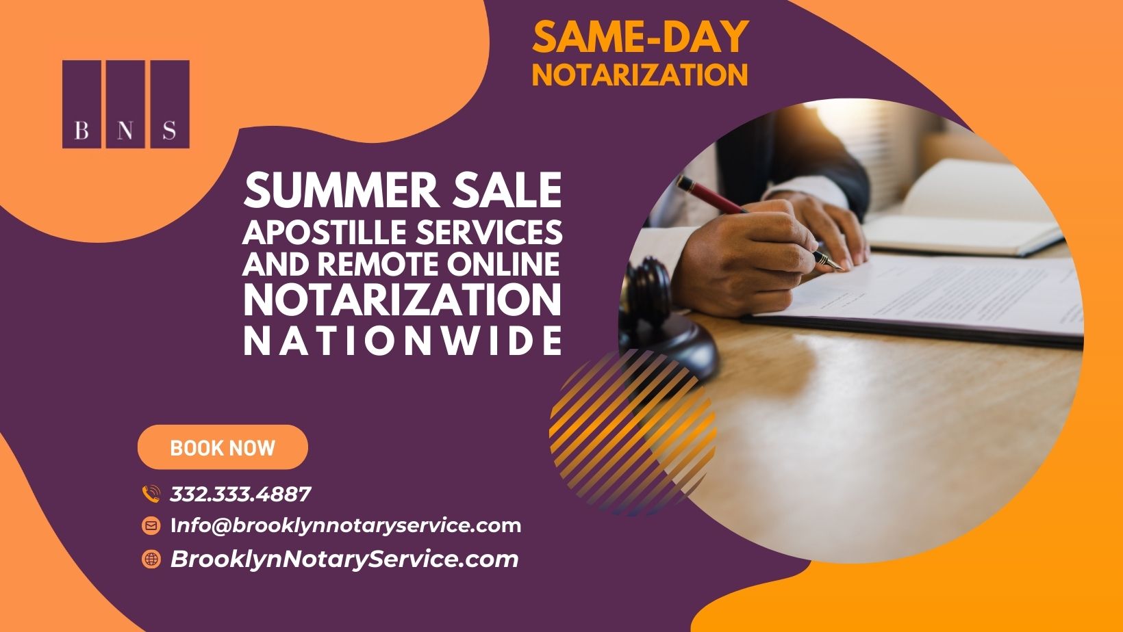 Same-Day Apostille Services And Remote Online Notarization: End-of-Summer August Promotion